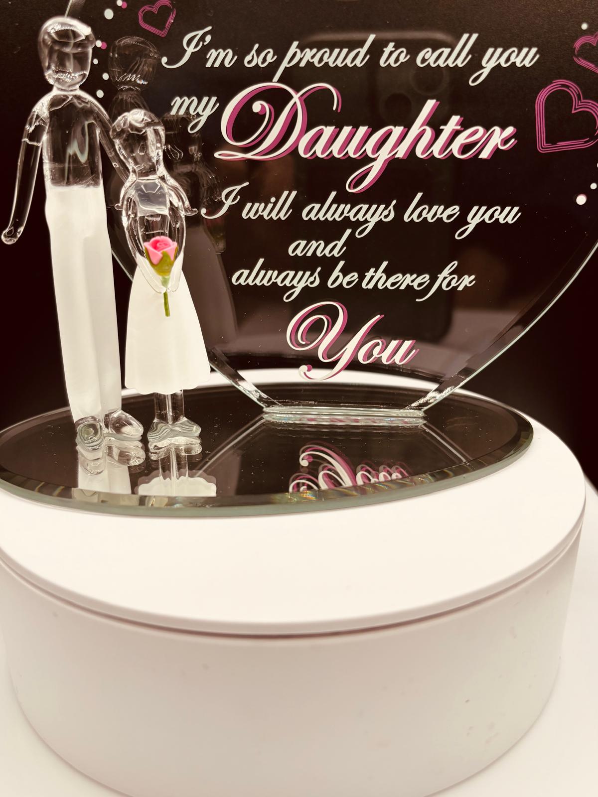 Gift for Daughter from Dad | Father Daughter Love Figurine Decor