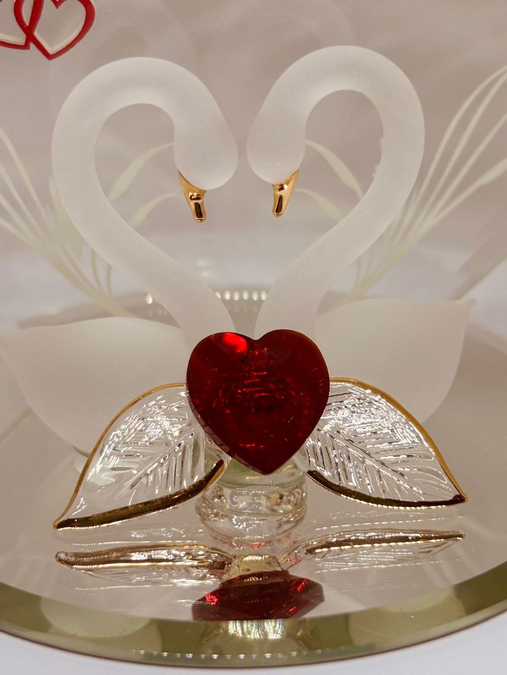 Swan Soul Mate Figurine | Handcrafted Glass Gift for Wife or Anniversary