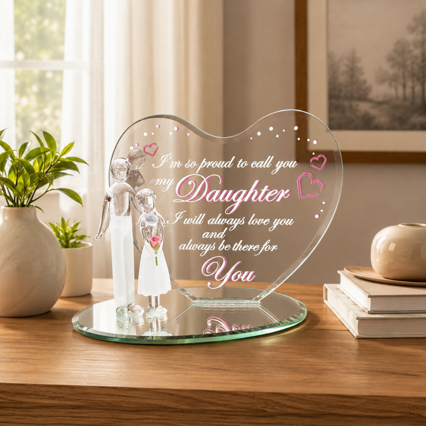 Gift for Daughter from Dad | Father Daughter Love Figurine Decor