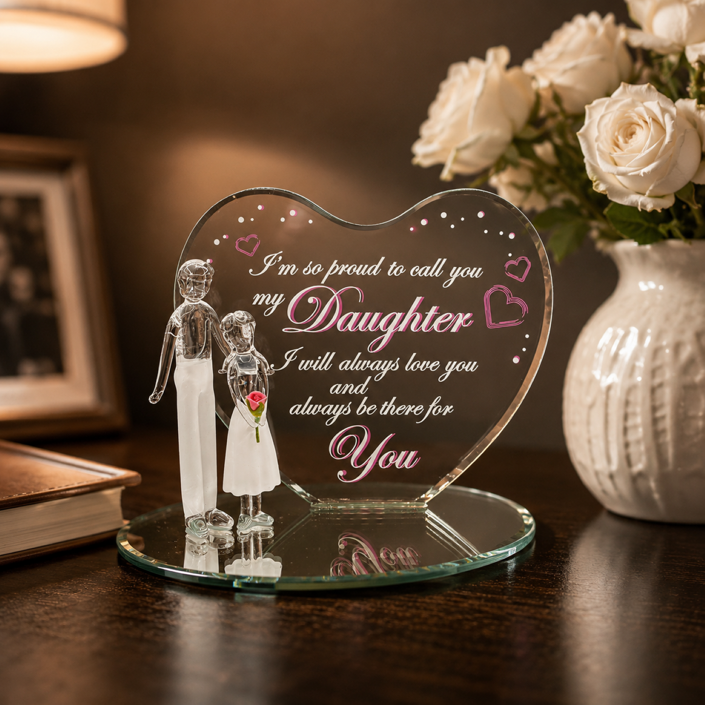 Gift for Daughter from Dad | Father Daughter Love Figurine Decor