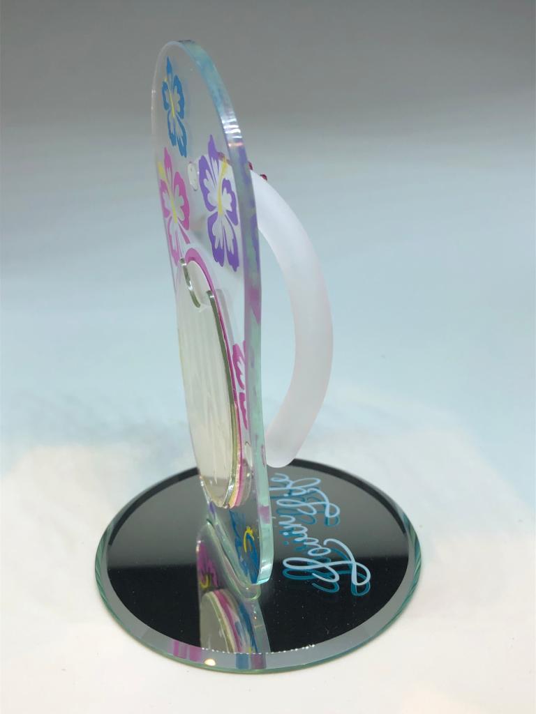 Glass Baron Flip Flop Sandal Frame Figurine