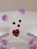 “I Love You Mom” Bear Figurine | Glass Bear Mother’s Gift Décor