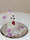 “I Love You Mom” Bear Figurine | Glass Bear Mother’s Gift Décor