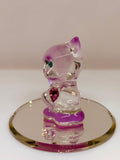 Kitty Figurine | Handcrafted Glass Cat Collectible Gift for Cat Lovers