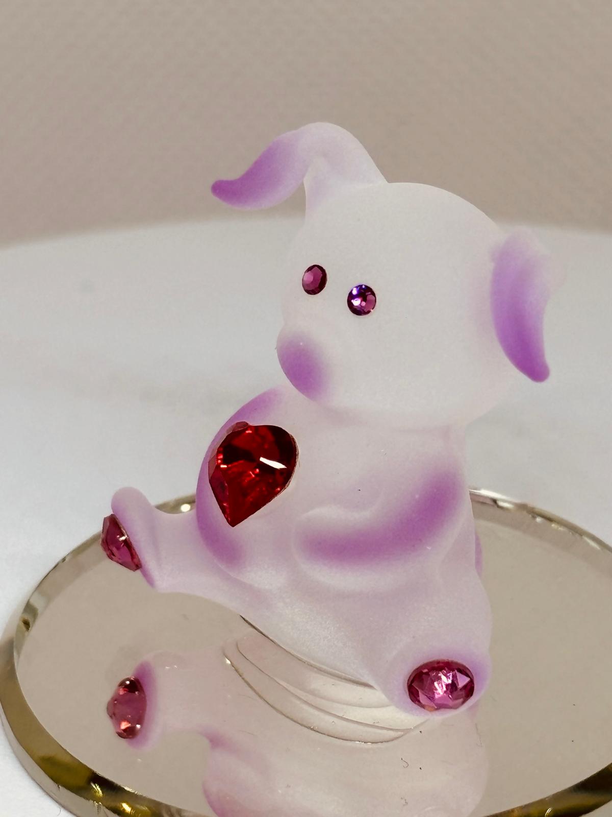 Pig Glass Figurine | Handcrafted Farm Animal Gift Country Home Decor
