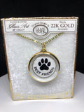 Paw Print Necklace, Dog Paw Necklace, Mother's Day Gift, Animal Pet Necklace, Christmas Gift, Animal Jewelry