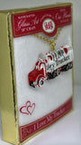 I Love My Trucker Necklace | Truck Pendant Necklace Gift