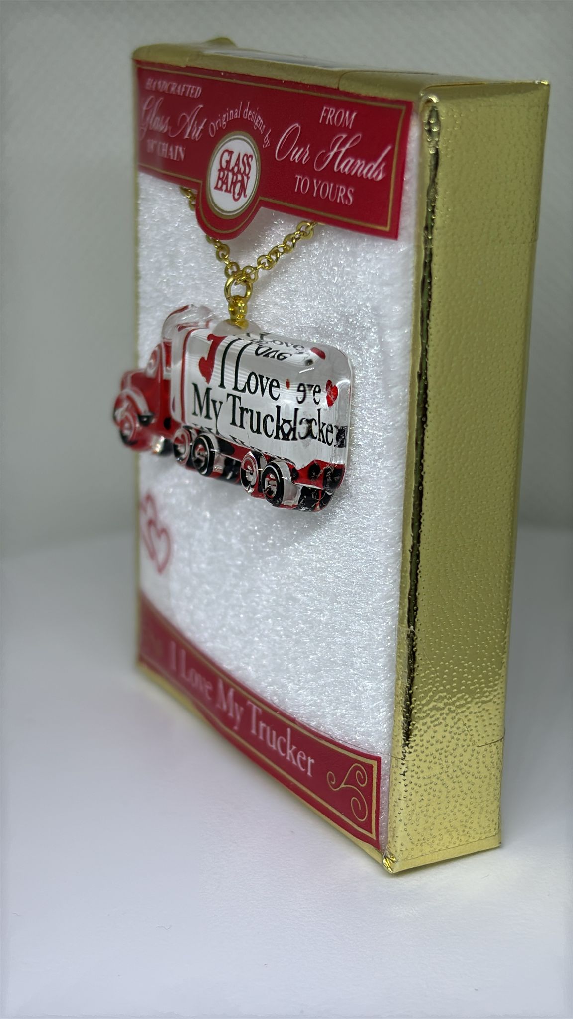 I Love My Trucker Necklace | Truck Pendant Necklace Gift
