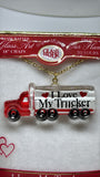 I Love My Trucker Necklace | Truck Pendant Necklace Gift