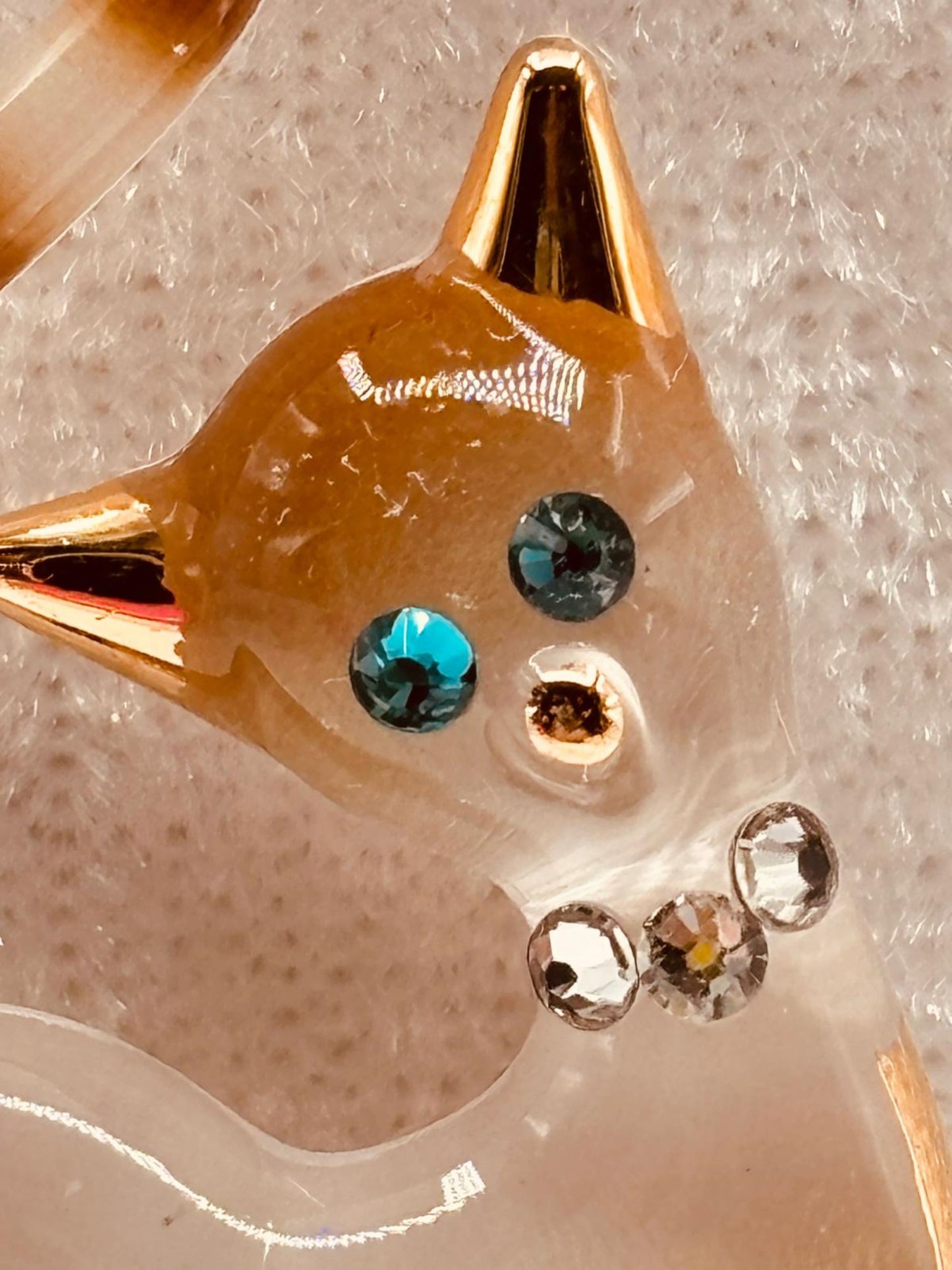 Cat Lover Crystal Necklace | Cat Pendant Jewelry Gift on 18-Inch Chain