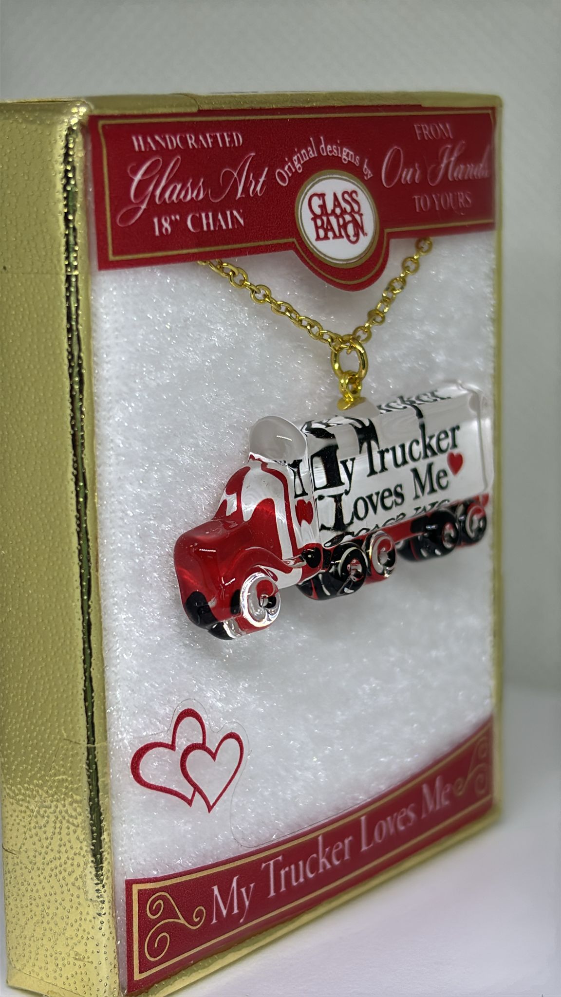 My Trucker Loves Me Necklace | Truck Pendant Necklace Gift