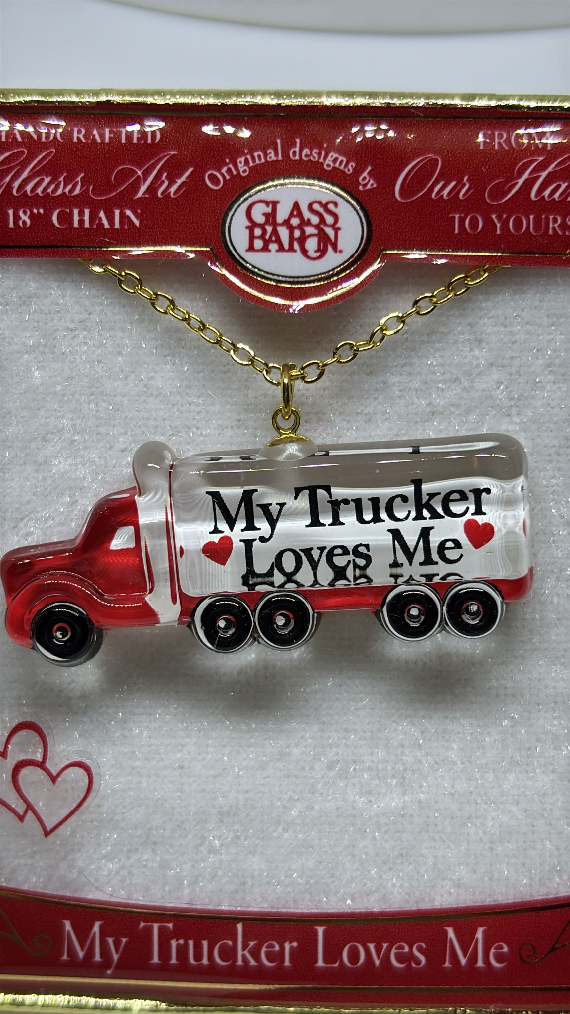 My Trucker Loves Me Necklace | Truck Pendant Necklace Gift
