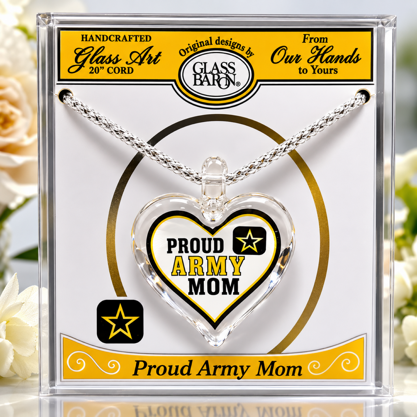 Army Wife Heart Necklace – Military Wife Gift, Army Spouse Necklace, Proud Army Wife Jewelry