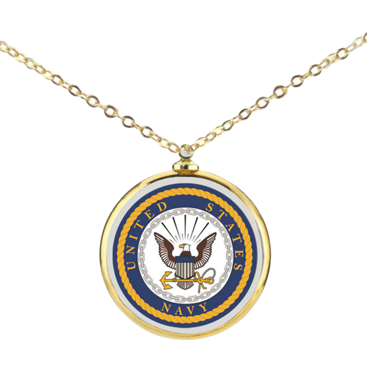 U.S. Navy Emblem Necklace Military Gift for Sailor or Veteran