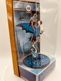 Midnight Terror Dragon Figurine | Handcrafted Glass Fantasy Collectible