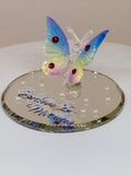 Believe in Miracles Butterfly Figurine | Glass Butterfly Inspirational Gift