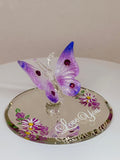Butterfly “Love You” Figurine | Romantic Glass Display Collectible Décor