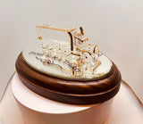 18 Wheeler Glass Truck Figurine Trucker Gift Semi Truck Decor Collectible