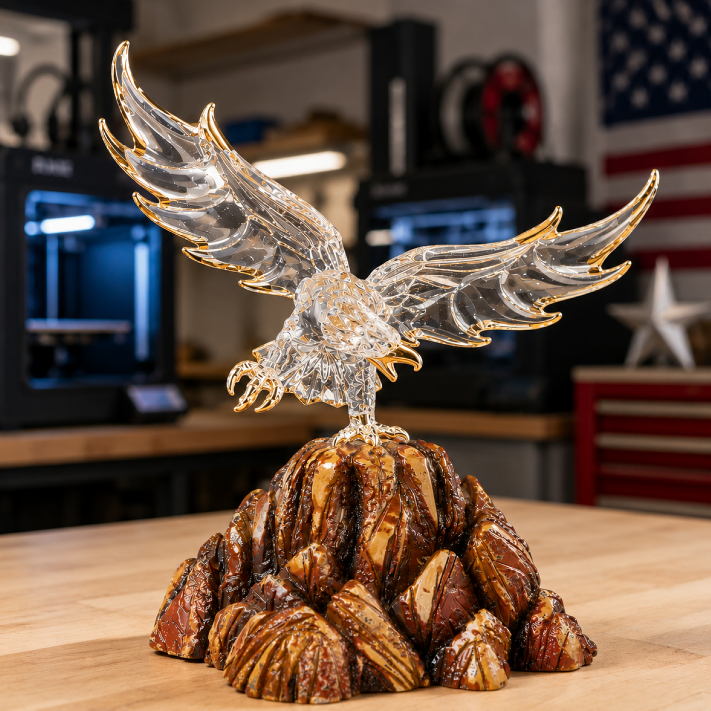 Eagle Figurine Gift American Eagle Decor Patriotic Gift Home Decor