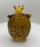 Milano Owl with Crown Art Glass Animals Handcrafted Figurine
