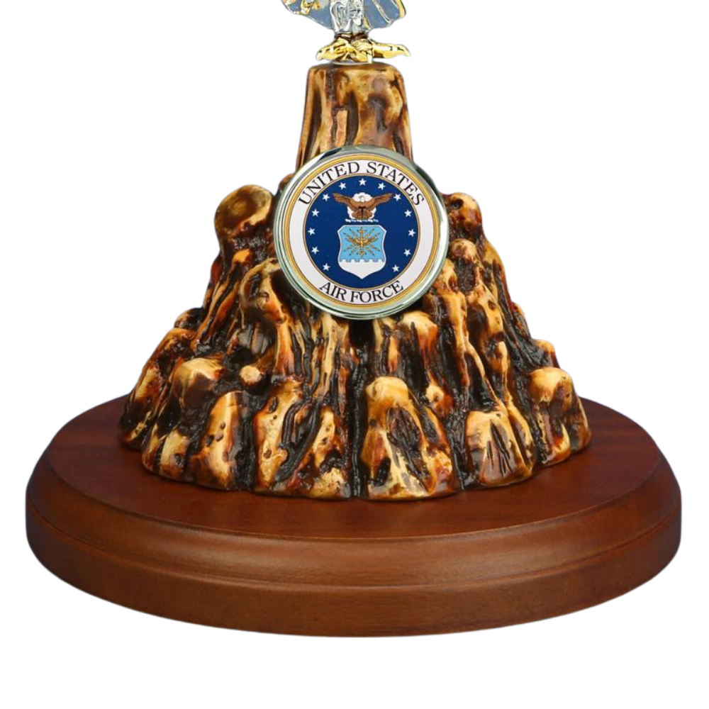 U.S. Air Force Eagle Glass Figurine Gift | Military Patriotic Collectible Decor
