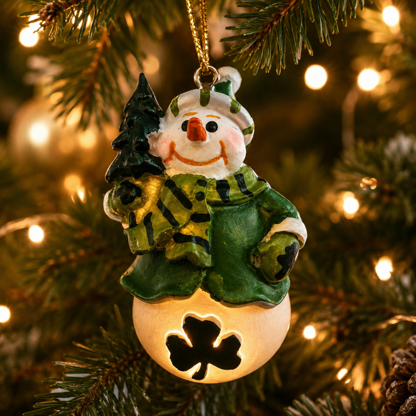 Snowman Christmas Ornament Resin Ornament – Snowman Tree Ornament, Christmas Tree Decoration, Holiday Ornament