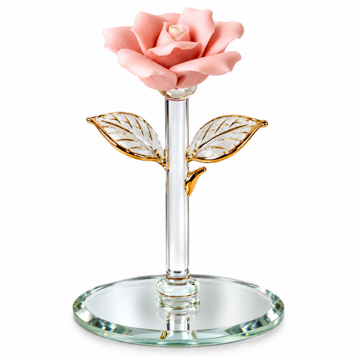 Rose Figurine, Handcrafted Rose Flower, I Love You Gift, Romantic Decor, Love Gift
