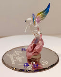 Hummingbird Figurine Love You Grandma Glass Bird Collectible Gift for Grandma