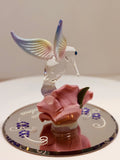 Hummingbird Figurine Love You Grandma Glass Bird Collectible Gift for Grandma