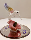 Hummingbird Figurine Love You Grandma Glass Bird Collectible Gift for Grandma