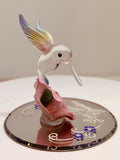 Hummingbird Figurine Love You Grandma Glass Bird Collectible Gift for Grandma