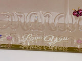 “Love You” Grandma Figurine | Glass Grandma Gift with Rose & Butterfly
