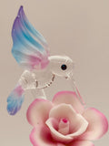 Handcrafted Hummingbird Figurine with Rose | I Love You Mom Gift Décor