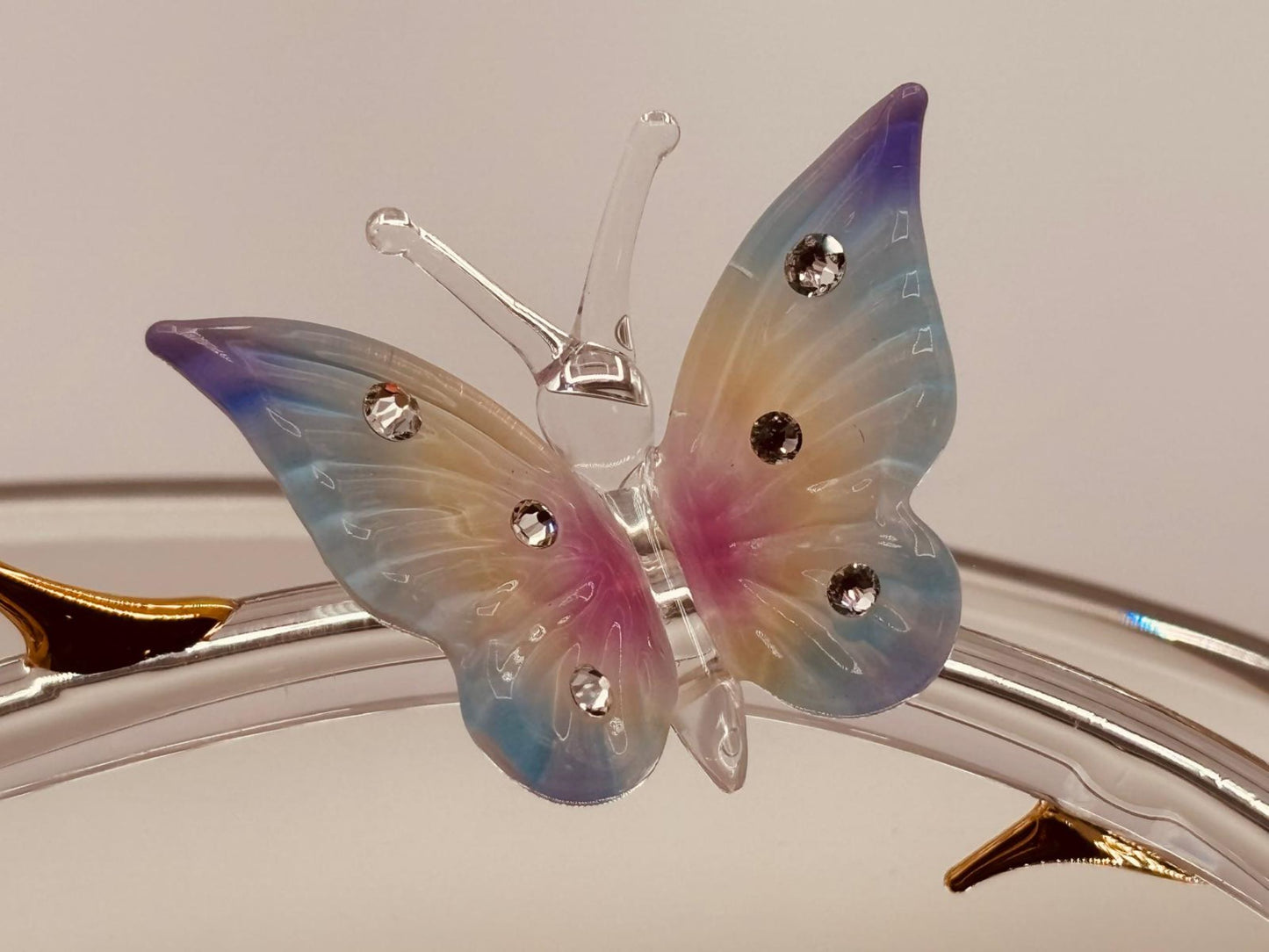 Gift for Mom I Love You Rose Butterfly Figurine Mother’s Day Gift