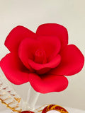 I Love You Red Rose Figurine Handcrafted Romance Anniversary Gift