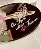 Love Forever Rose & Butterfly Figurine | Glass Romantic Love Gift