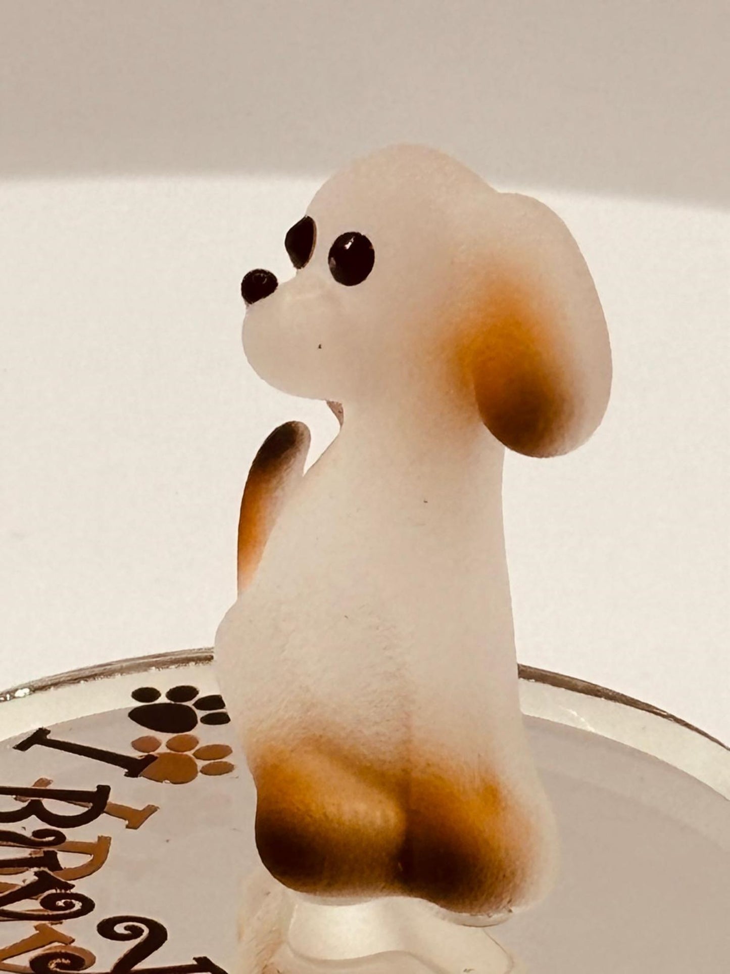 Dog Lover Gift Puppy Figurine Glass Dog Decor Pet Memorial Animal Collectible