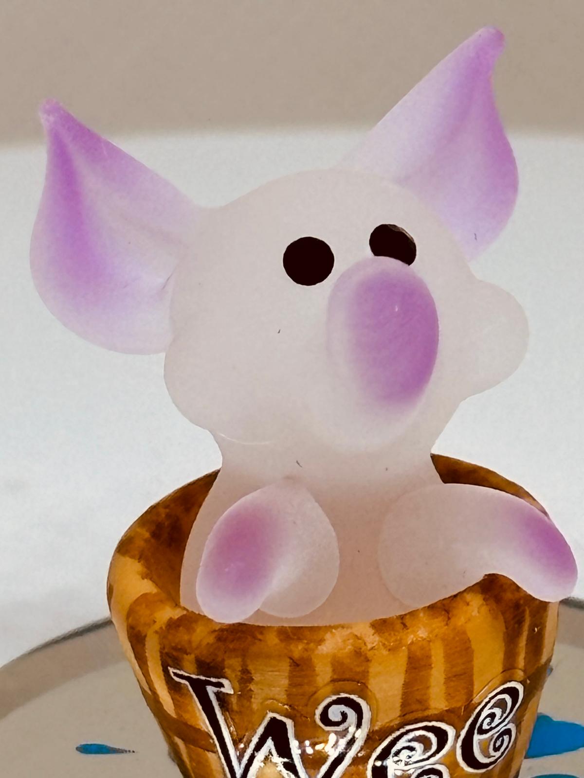 Wee Pig Figurine | Glass Farm Animal Collectible Décor Gift