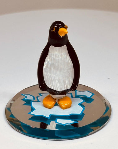 Glass Penguin Figurine | Handcrafted Penguin Home Decor Gift