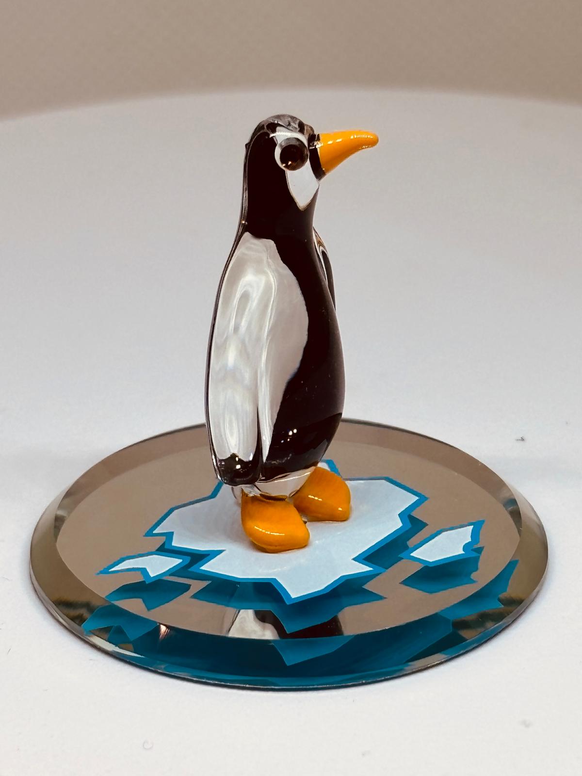 Glass Penguin Figurine | Handcrafted Penguin Home Decor Gift