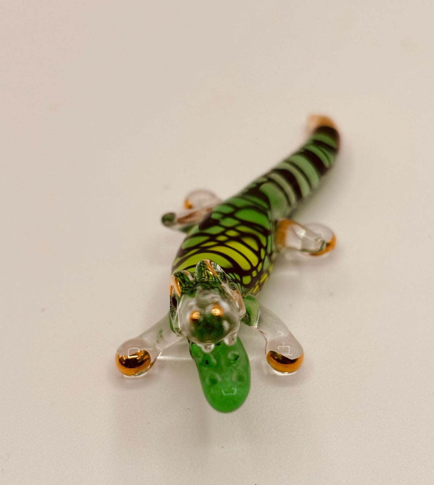 Lil Snapper Gator Glass Figurine | Alligator Collectible Decor & Gift