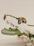 Lil Snapper Gator Glass Figurine | Alligator Collectible Decor & Gift