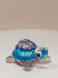 Blue Turtle Figurine | Handcrafted Glass Turtle Decor Gift
