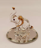 Elephant Glass Figurine | Good Luck Elephant Decor & Collectible Gift