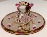 Handcrafted Glass Bear with Rose Figurine | I Love You Gift for Someone Special