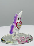 Little Princess Unicorn Glass Figurine Handcrafted Unicorn Gift for Girls Fantasy Decor