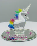 My Little Unicorn Figurine | Glass Fantasy Collectible Gift Décor
