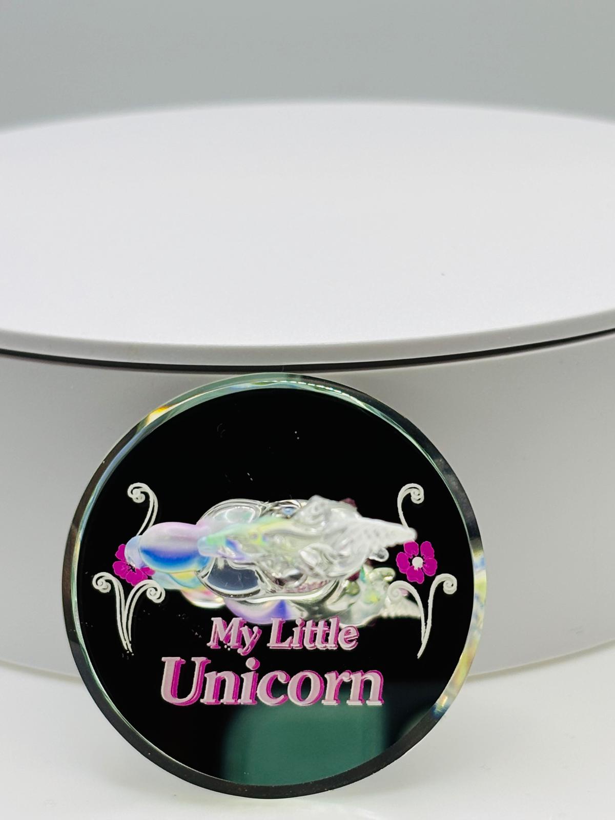 My Little Unicorn Figurine | Glass Fantasy Collectible Gift Décor