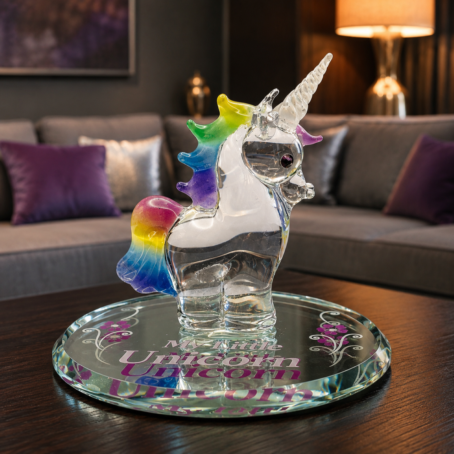 My Little Unicorn Figurine | Glass Fantasy Collectible Gift Décor