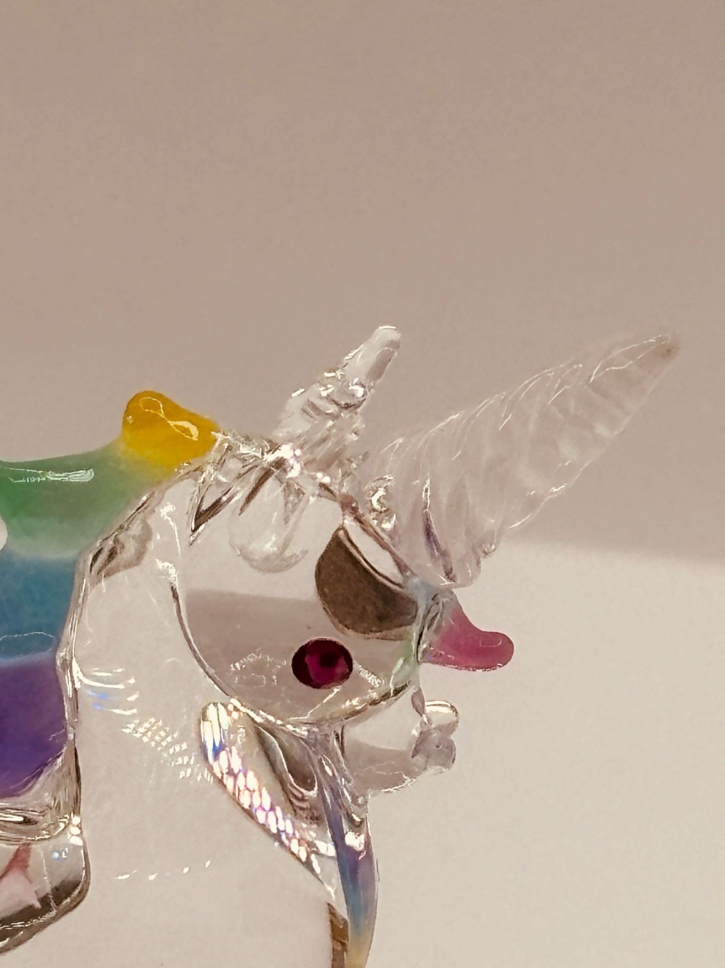 Believe in Unicorns Glass Figurine | Handcrafted Unicorn Fantasy Décor